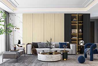 东方轻奢风格-客厅