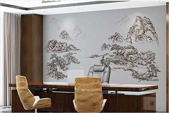 东方森佰汇航空纤维墙咔（山水之间）