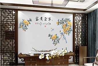 东方森佰汇航空纤维墙咔（富贵荣华）