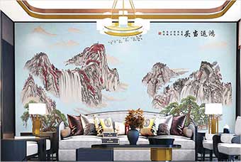 东方森佰汇航空纤维墙咔（鸿运当头）